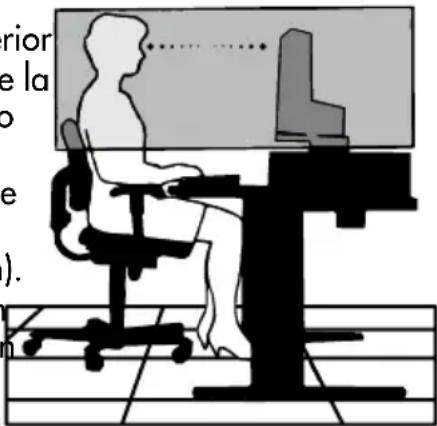 NEC MultiSync 1940CX - LA UBICACIÓN CORRECTA Y EL AJUSTE DEL MONITOR PUEDE REDUCIR LA FATIGA EN LOS OJOS, HOMBROS Y CUELLO. CUANDO INSTALE EL MONITOR, VERIFIQUE LO SIGUIENTE: - 2