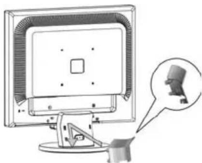 NEC MultiSync 1940CX - To attach the Base to the LCD Stand: - 2