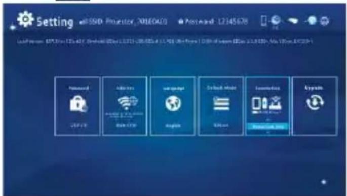 AIPTEK PocketCinema A100W - Impostazione, selezionare e accedere a 'Internet'. - 1