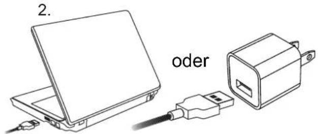 AIPTEK GoProjector - Das Produkt aufladen - 2