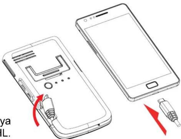 AIPTEK GoProjector - Carga de su téléphone capacitado para MHL - 1