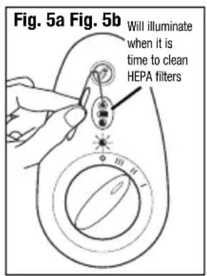 KAZ HEPAClean HHT081 - ELECTRONIC FILTER CLEAN REMINDER - 1