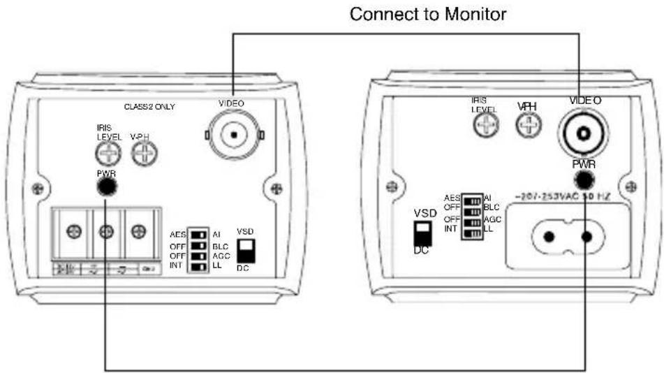 HONEYWELL HCM384L - Connecting the Camera - 1