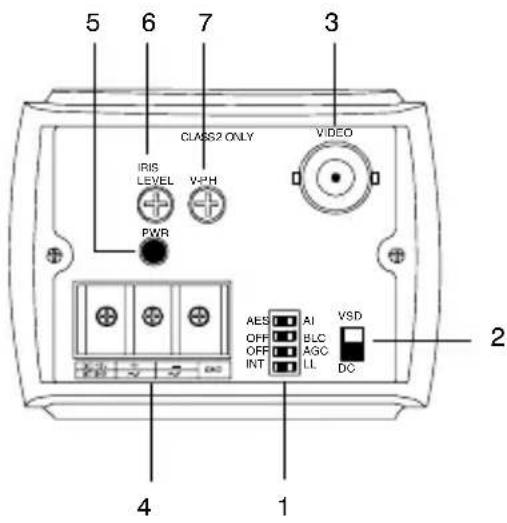 HONEYWELL HCM384L - Immagine 2 Vista posteriore della telecamera - 1