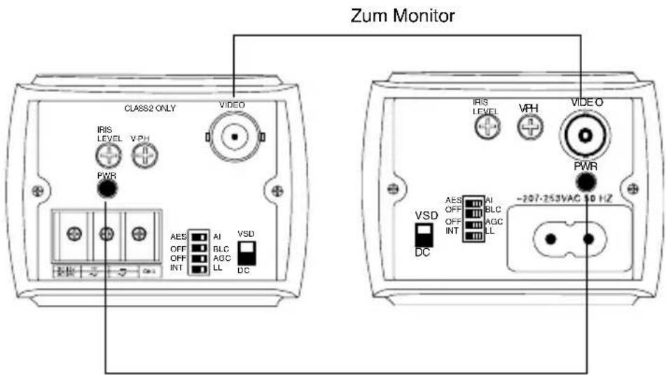 HONEYWELL HCM384L - Abbildung 7 Anschlüsse an der Kamera - 1