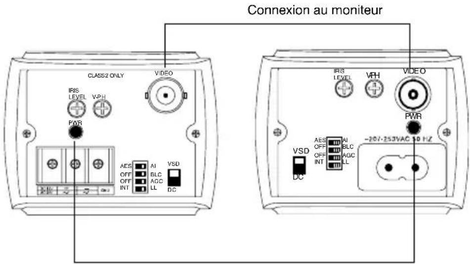 HONEYWELL HCM384L - Branchement de la caméra - 1