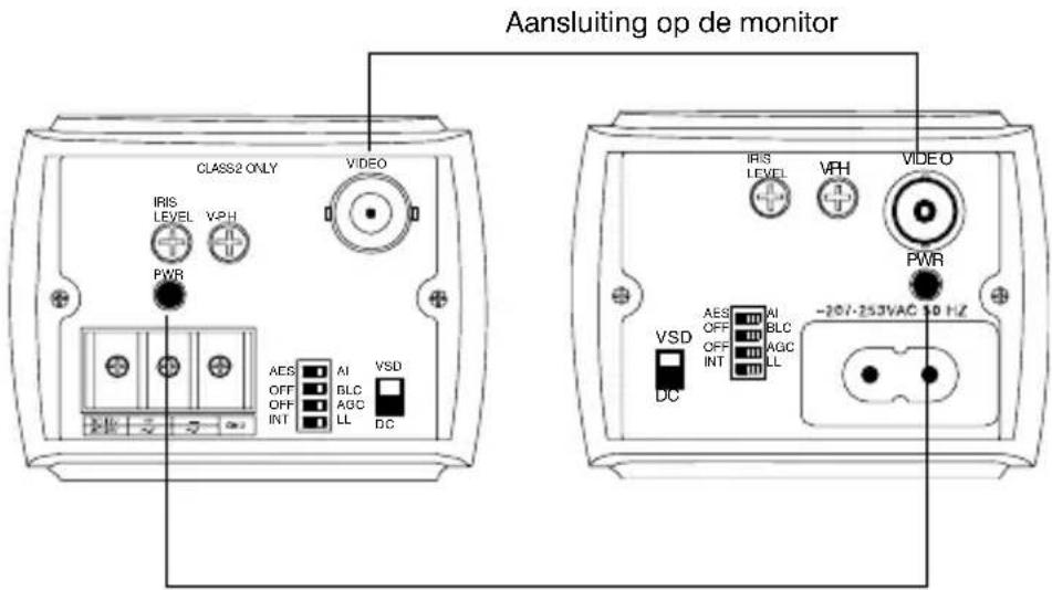 HONEYWELL HCM384L - Aansluiten van de camera - 1