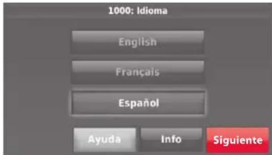 HONEYWELL YTHM5421R1010 - Siga las instrucciones de la pantalla para selectionar las options adequadas. - 1