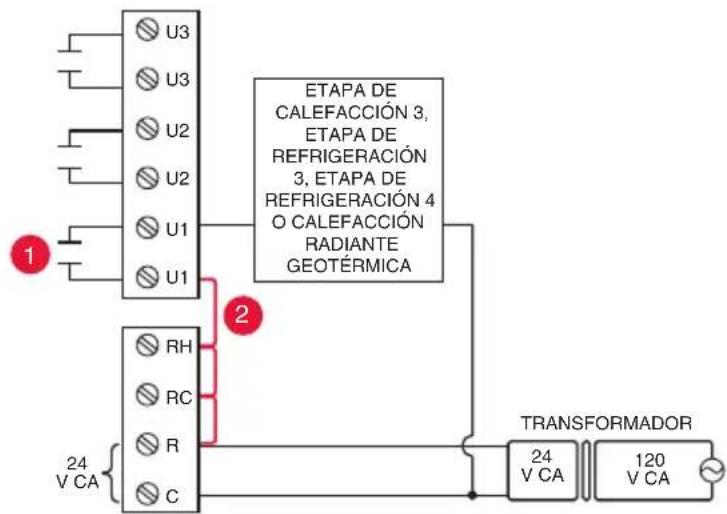 HONEYWELL YTHM5421R1010 - Uso de los relés universales para controlar la calefaction y la refrigeracion - 1