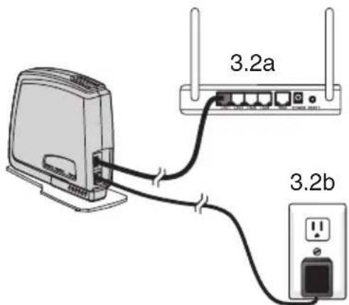 HONEYWELL YTHM5421R1010 - Connexion de la passerelle à internet et à l'alimentation. - 1