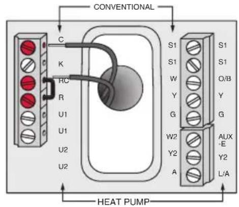 HONEYWELL YTHM5421R1010 - Install thermostat - 2