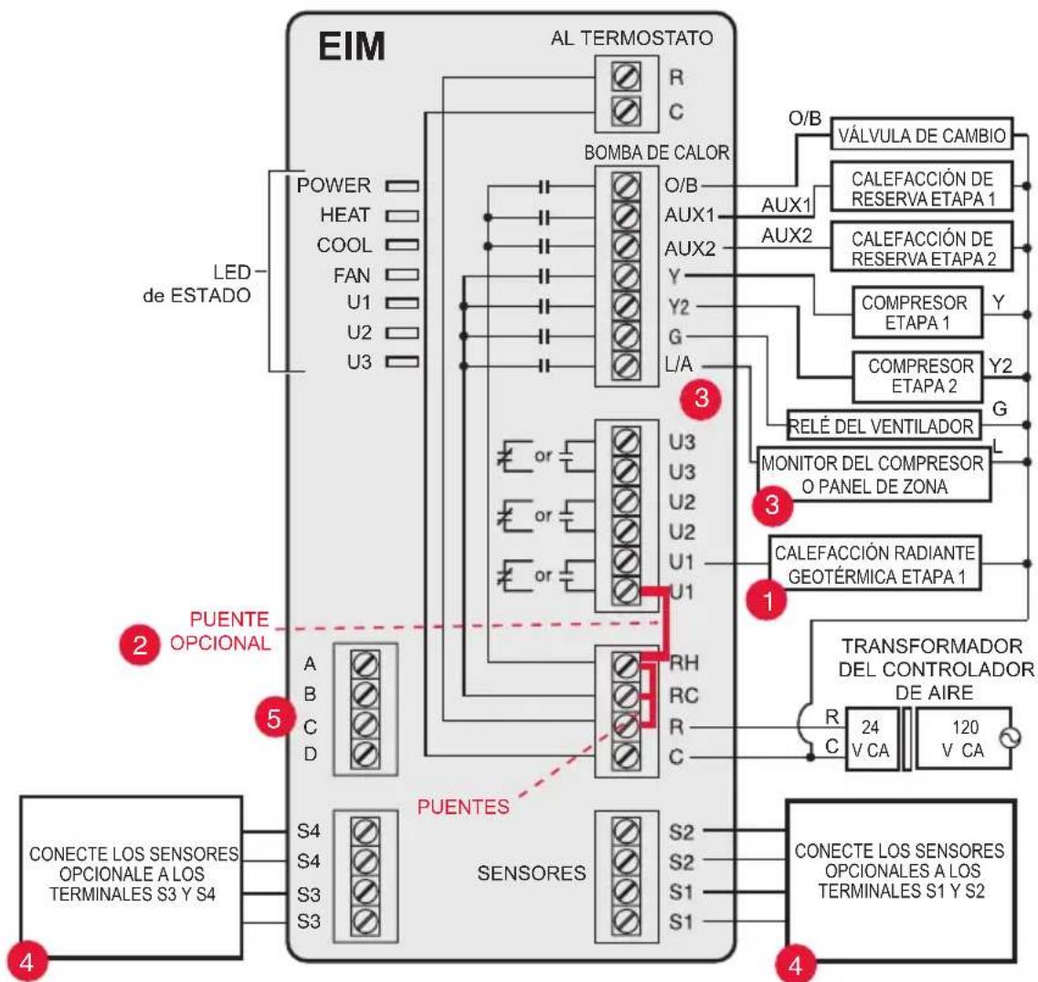 HONEYWELL YTHM5421R1010 - Guía de cableado del EIM — calefaction radiante geotérmica - 1
