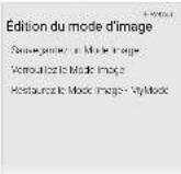 VIZIO E50F2 - Réglage des paramètres de modification du Mode Image - 1