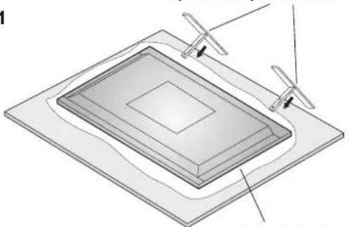 NEC PlasmaSync 60XP10 - Ubicación del Soporte - 1