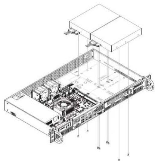 Supermicro SuperServer 5018DFN4T - 6-4 安装硬碟 - 4