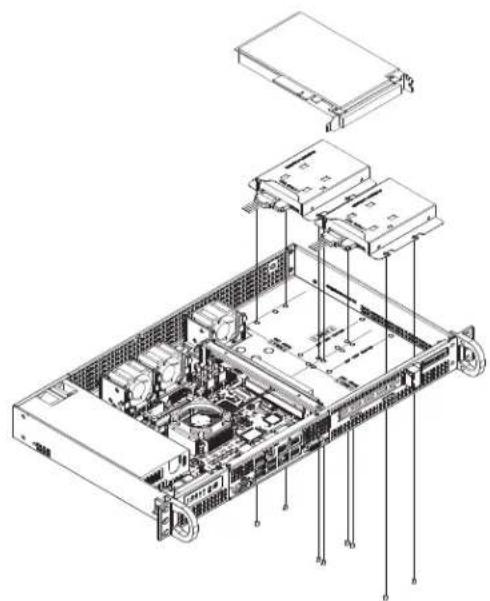 Supermicro SuperServer 5018DFN4T - 6-4 安装硬碟 - 3