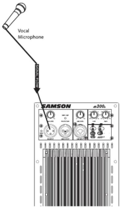 SAMSON dB300a - Using a Line Level Signal - 1