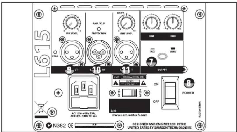 SAMSON Live 615 - OUTPUT-SCHALTER - 1