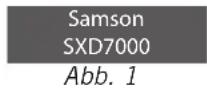 SAMSON SXD7000 - Erste Schritte – DSP - 1