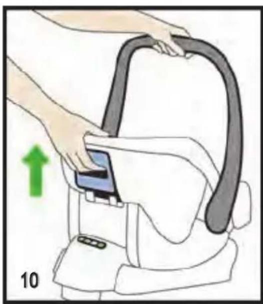 RECARO Fix Base - Umetanje korita za bebu RECARO PrMa na bazu - 2