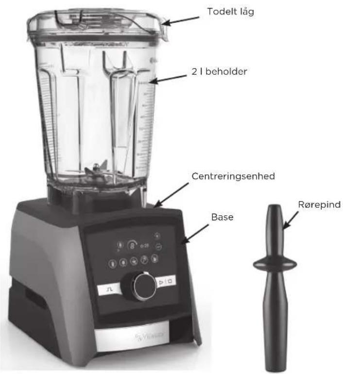 Vitamix Ascent A3300i - DELE OG FUNKTIONER - 1