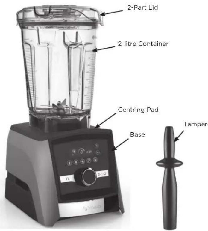 Vitamix Ascent A3300i - PARTS AND FEATURES - 1