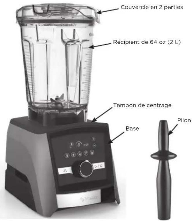 Vitamix Ascent A3300i - PIÈCES ET FONCTIONS - 1
