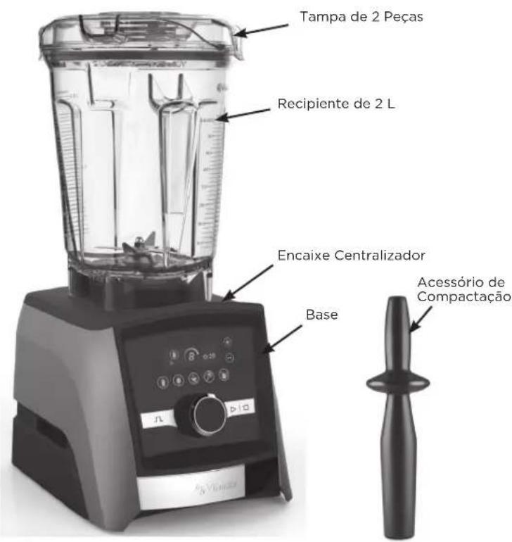Vitamix Ascent A3300i - PEÇAS E FUNCIONALIDADES - 1