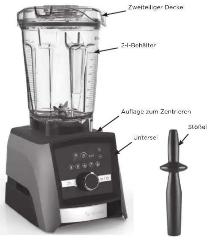 Vitamix Ascent A3300i - BAUTEILE UND FUNKTIONEN - 1