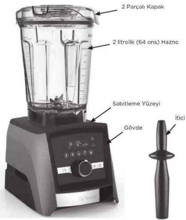 Vitamix Ascent A3300i - PARÇALAR VE ÖZELLİKLERİ - 1