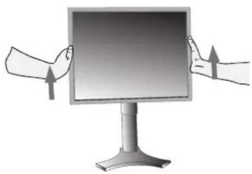 NEC MultiSync LCD1990SXi - Raising and Lowering Monitor Screen - 1