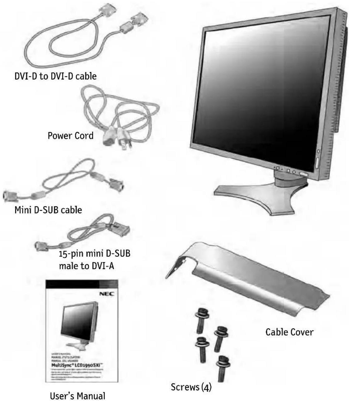 NEC MultiSync LCD1990SXi - FCC Information - 1