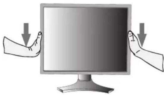 NEC MultiSync LCD1990SXi - Raising and Lowering Monitor Screen - 2