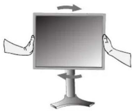 NEC MultiSync LCD1990SXi - Rotación de la pantalla - 1