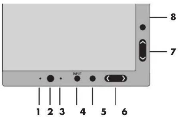 NEC MultiSync LCD1990SXi - Los botones de control OSM® (Administrador en pantalla), ubicados en la parte frontal del monitor, funcionan de la siguiente manera: - 1
