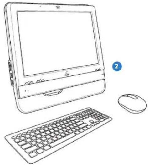 ASUS EeeTop ET1602 - 连接无线键盘与鼠标 - 2