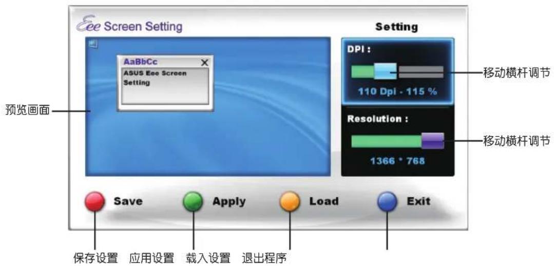 ASUS EeeTop ET1602 - Eee Screen 设置 - 2