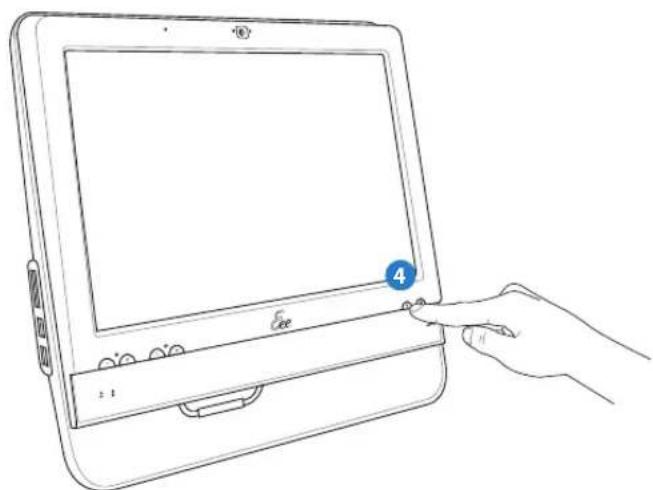 ASUS EeeTop ET1602 - 连接电源适配器与启动 - 2