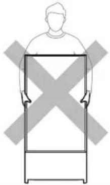 SAMSUNG The Sero 43LS05TC - Precautions for moving The Sero - 4