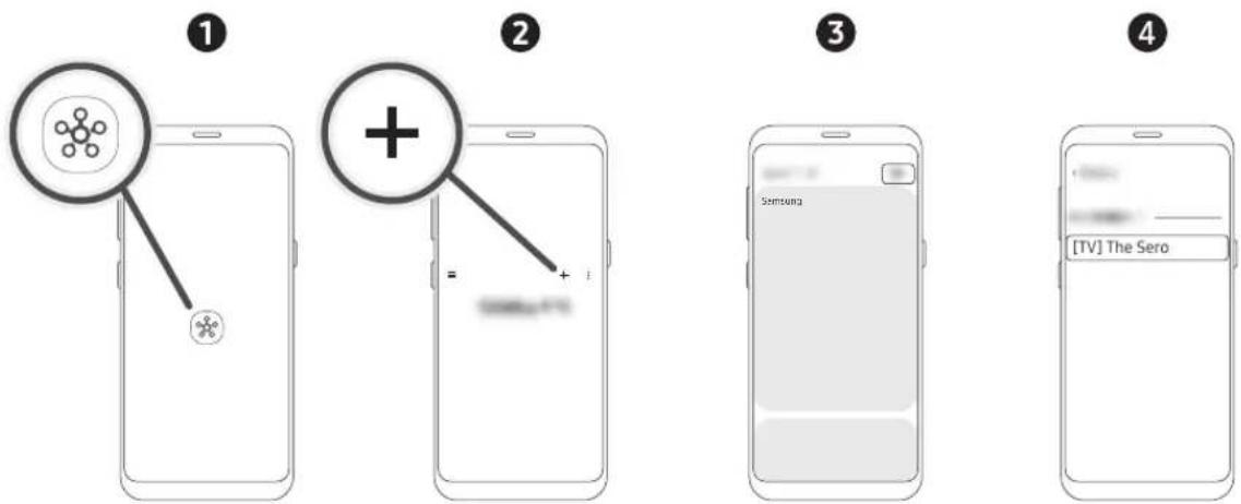 SAMSUNG The Sero 43LS05TC - Connecting between The Sero and SmartThings app - 1