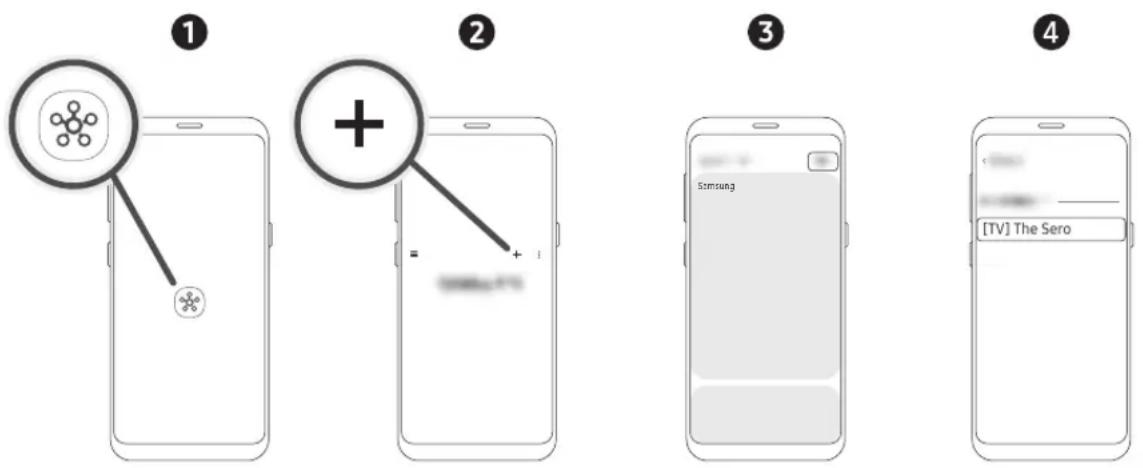 SAMSUNG The Sero 43LS05TC - Connexion entre The Sero et l'application SmartThings - 1