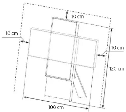 SAMSUNG The Sero 43LS05TC - Zorgen voor geschikte ventilatie voor uw tv - 1