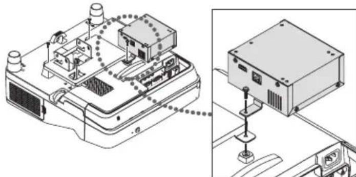 NEC NP01SW1 - 4-2. Wenn die Empfängerbox an der Deckenhalterung befestigt werden soll - 1