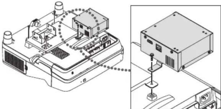 NEC NP01SW1 - 4-2. Крепление блока ресивера на потолочное монтажное приспособление - 1