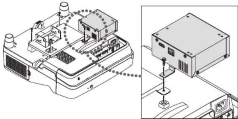NEC NP01SW1 - 4-2. In case to fix the receiver box on the ceiling mount unit - 1