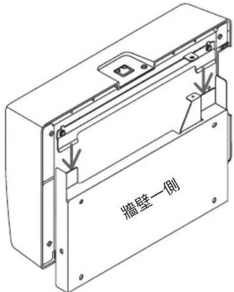 NEC NP01SW1 - 將牆上用安裝配件固定到正要固定介面選擇器的牆壁上。 - 2