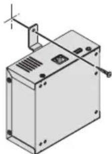 NEC NP01SW1 - 4-3. No caso de prender a caixa do receptor em uma parede - 1