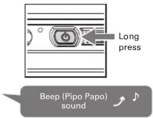 Long press Beep (Pipo Papo) sound