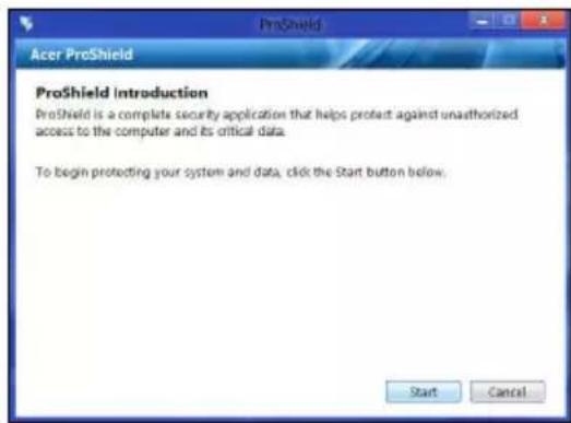 ACER Aspire Z3605 - Konfigurere ProShield - 1