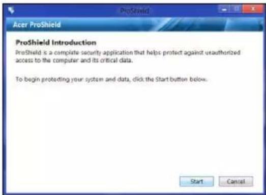 ACER Aspire Z3605 - Configurazione di ProShield - 1